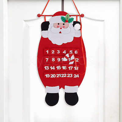 Christmas Non-woven Fabric Gnome Calendar Pendant Decorations DIY-WH0430-851-1