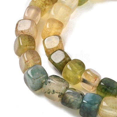 Natural Dragon Veins Agate Beads Strands G-G177-E22-01-1