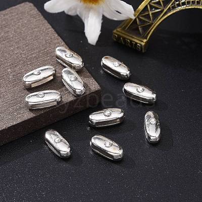 Letter Slider Beads for Watch Band Bracelet Making ALRI-O012-I-NR-1