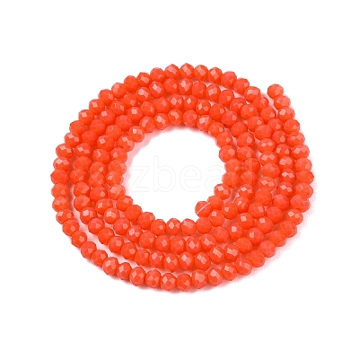 Opaque Solid Color Imitation Jade Glass Beads Strands EGLA-A044-P2mm-D21-1