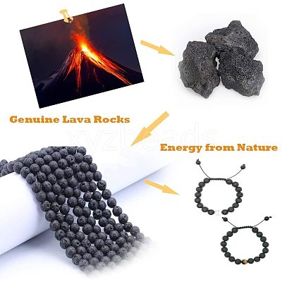 Natural Lava Rock Beads Strands G-OC0001-38-10mm-1
