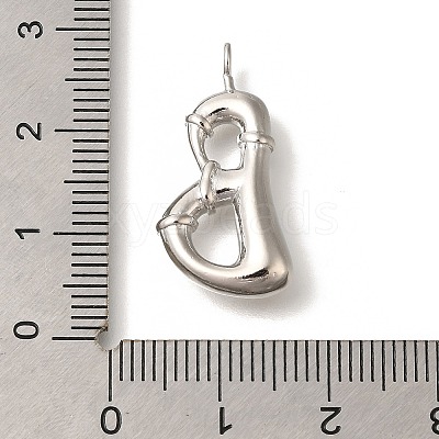 Rack Plating Brass Pendants KK-I722-08P-B-1
