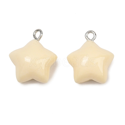 Opaque Resin Pendants RE-CBAF00C-11B-1
