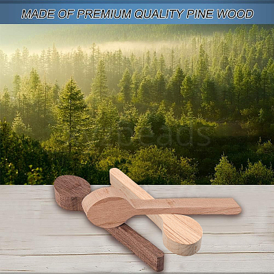 Wood Carving Spoon AJEW-GF0001-40-1