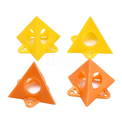2 Sets 2 Style Triangle Plastic Picture Frame Support Strands AJEW-GA0003-80-1