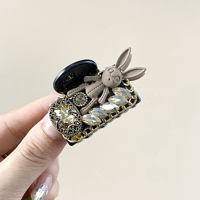 Rabbit Alloy & Plastic Claw Hair Clips for Women Girl PW-WGD331E-03-1