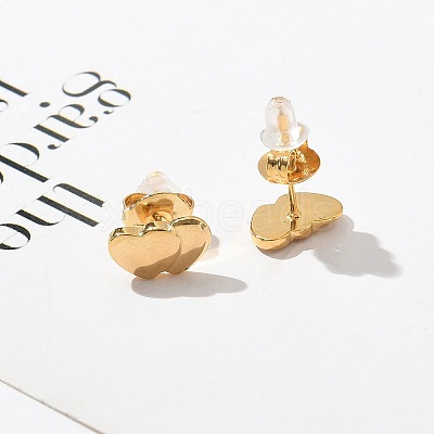304 Stainless Steel Stud Earrings for Women STAS-Z117-16G-01-1