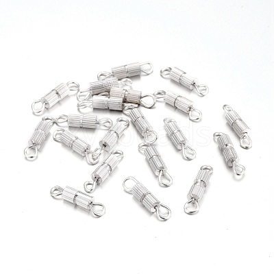 Brass Screw Clasps KK-TAC0002-68A-S-1