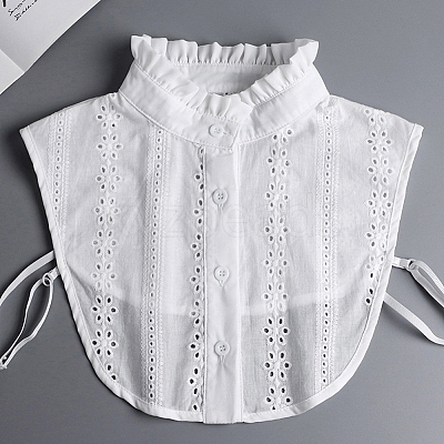 Detachable Cotton Shirt Women False Collar DIY-WH20048-038-1