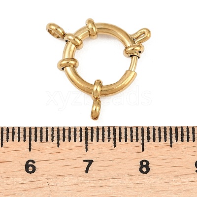 304 Stainless Steel Spring Ring Clasps STAS-L310-04G-1