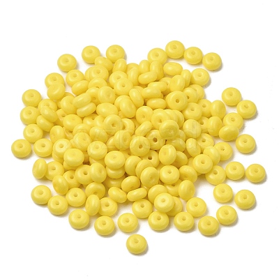Baking Paint Opaque Glass Beads GLAA-A045-06D-1