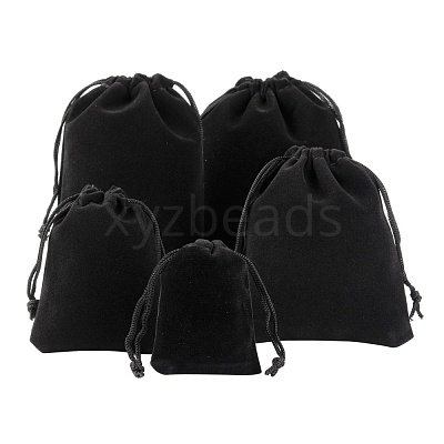 5 Style Rectangle Velvet Pouches TP-LS0001-01B-1
