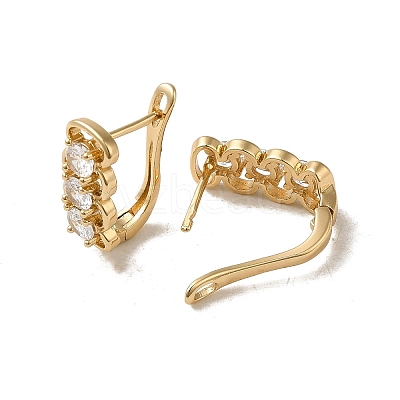 Brass Hoop Earrings EJEW-L271-13KCG-07-1