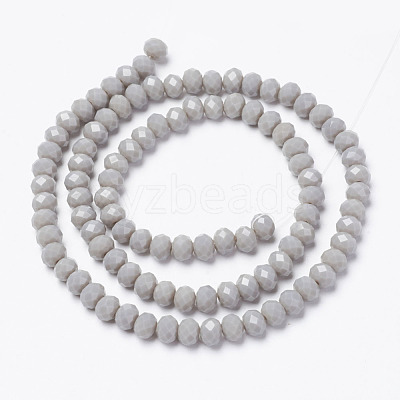 Opaque Solid Color Glass Beads Strands EGLA-A034-P4mm-D10-1
