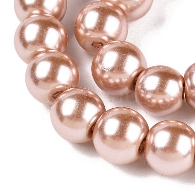 Baking Paint Glass Pearl Round Bead Strands X-HY-Q003-10mm-11-1