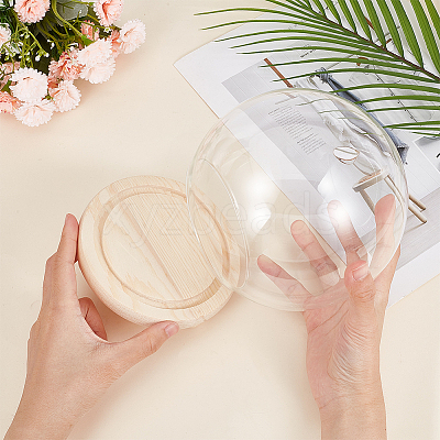 Glass Dome Cover AJEW-WH0401-76B-1