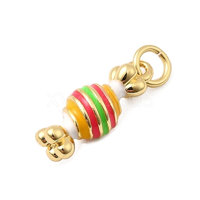 Brass Enamel Pendants KK-A268-27G-1