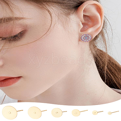 36Pcs 304 Stainless Steel Stud Earring Findings STAS-LP0001-83-1