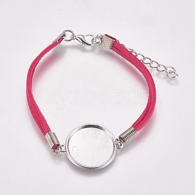 Faux Suede Bracelet Making MAK-WH0007-01B-1