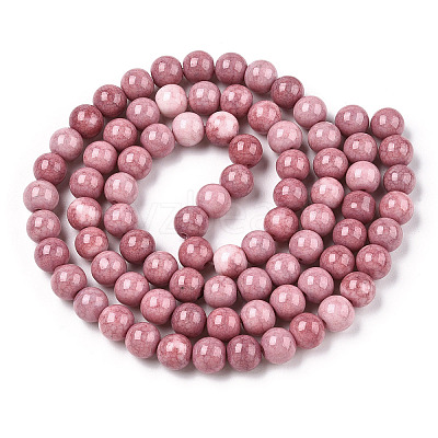 Ombre Effect Dyed Crackle Glass Beads X1-GLAA-T031-10mm-01X-1