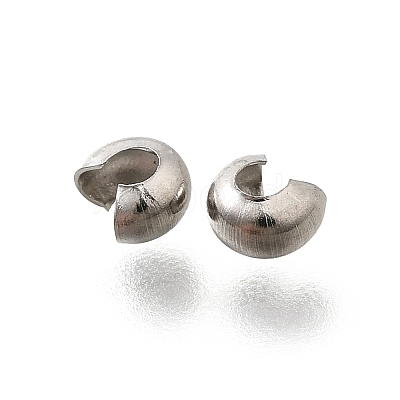 304 Stainless Steel Crimp Beads Covers LS-X-STAS-P239-34P-03-1