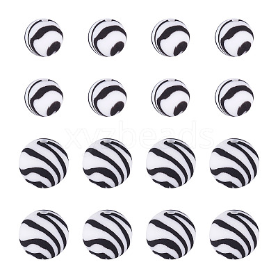 20Pcs 2 Colors Silicone Beads SIL-TA0001-07C-1
