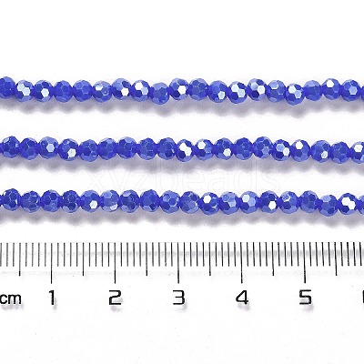 Electroplate Opaque Glass Beads Strands EGLA-A035-P3mm-A07-1