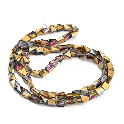 Electroplate Glass Beads Strands EGLA-G037-06A-1