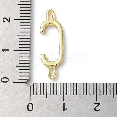Rack Plating Brass Connector Charms KK-P245-07G-C-1