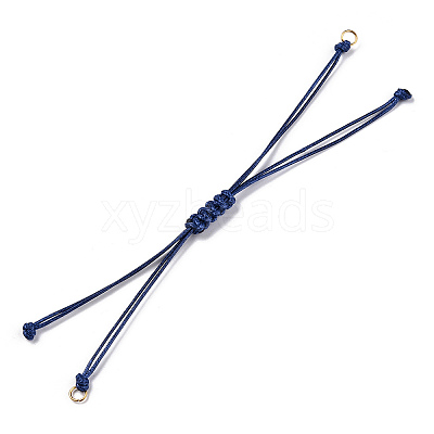 Korean Waxed Polyester Cord Braided Bracelets X1-MAK-T010-03G-1
