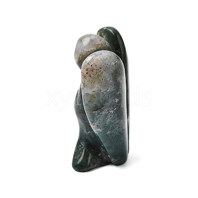 Natural Moss Agate Angel Figurine DJEW-N006-01A-22-1