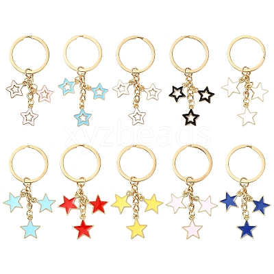 Star Alloy Enamel Keychain KEYC-YW00144-01-1