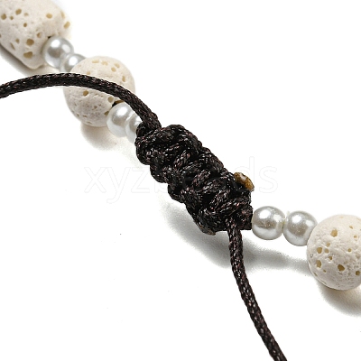 Dyed Lava Rock with Shells NJEW-Z031-01C-1