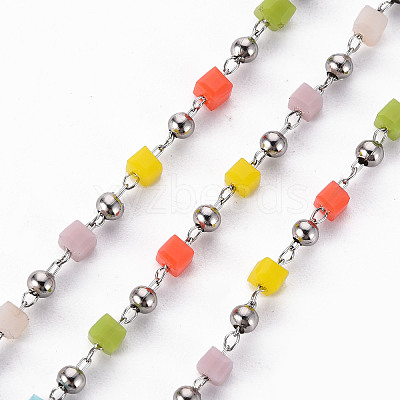 Handmade Acrylic Beaded Chains CHC-S012-001-A03-P-1