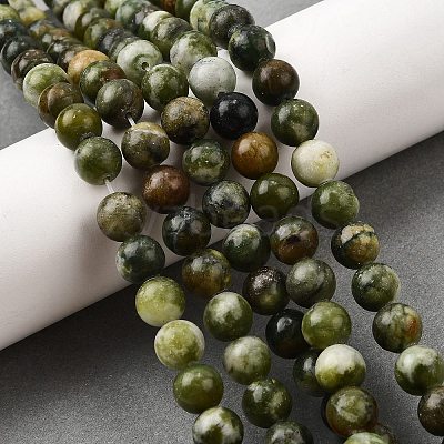 Natural Chinese Southern Jade Beads Strands LS-G-F591-08A-01-1