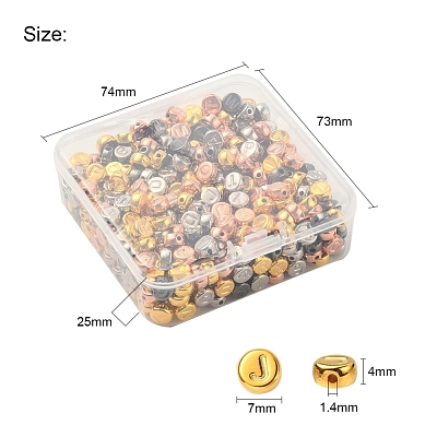 500Pcs 4 Colors CCB Plastic Beads CCB-YW0001-03M-1
