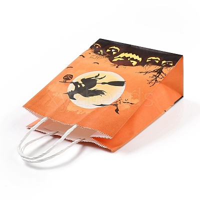 Halloween Theme Kraft Paper Gift Bags CARB-A006-01D-1