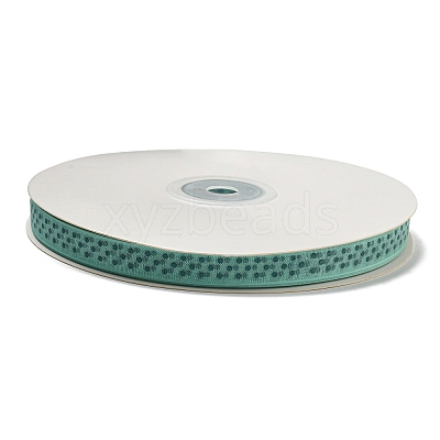 100 Yards Polka Dot Print Nylon Ribbons OCOR-G014-01D-1