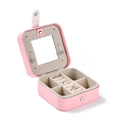 PU Imitation Leather Jewelry Organizer Box X1-CON-P016-A01-1