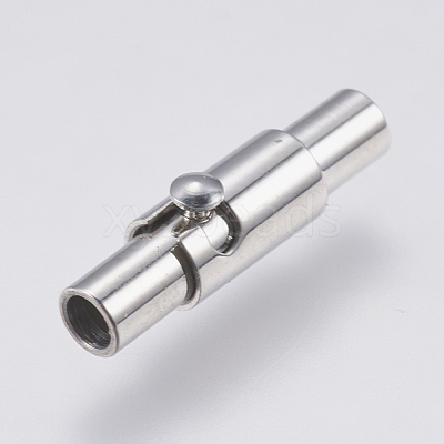Tarnish Resistant 304 Stainless Steel Magnetic Clasps STAS-O114-009P-1