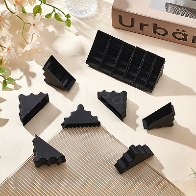 60Pcs 6 Styles Triangle Plastic Furniture Corner Guards AJEW-BC0007-84A-1