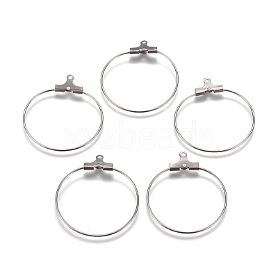 Tarnish Resistant 304 Stainless Steel Wire Pendants STAS-M274-020B-1
