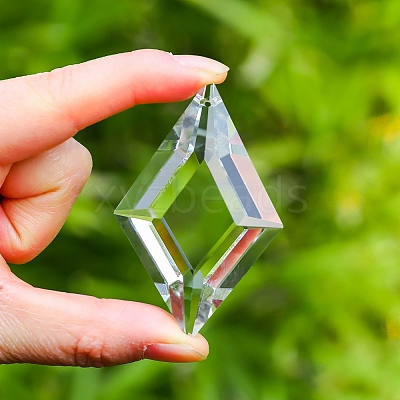 Rhombus Faceted K9 Glass Suncatchers PW-WG319FE-01-1