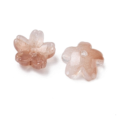 Dyed & Heated Glass Bead Caps GLAA-Z019-03G-1