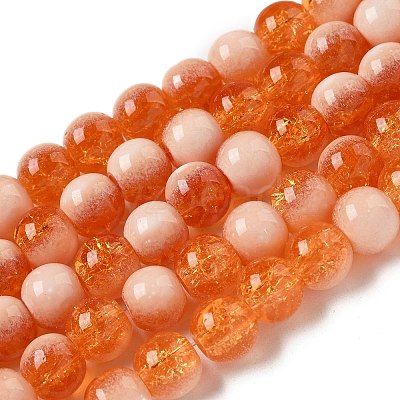 Crackle Glass Beads X1-GLAA-U001-8mm-10-1