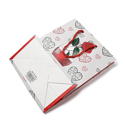 4 Colors Valentine's Day Love Paper Gift Bags CARB-D014-01D-1