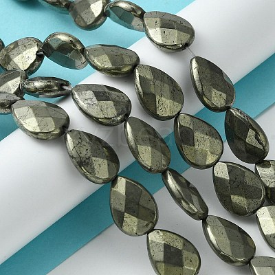 Natural Pyrite Beads Strands G-D067-L04-1