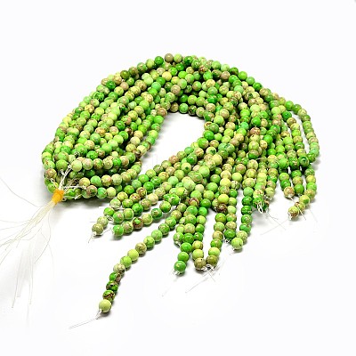 Natural Imperial Jasper Beads Strands X-G-I122-8mm-01-1
