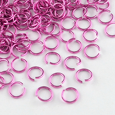 Anodized Aluminum Open Jump Rings X-ALUM-R005-0.8x6-20-1
