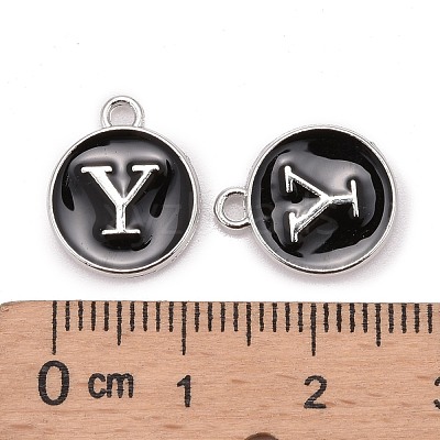Platinum Plated Alloy Charms ENAM-S118-02Y-P-1